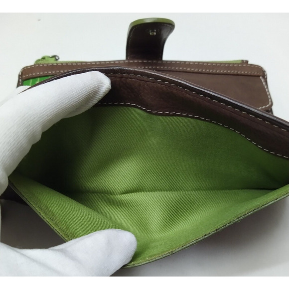 Fossil Brown Leather Credit Card ID Window Bifold Wallet - Picture 11 of 16